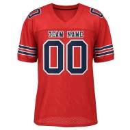 Custom Polyester Printing Name Summer Short Sleeve American Football Team Shirt Uniform Mesh American Football Jerseys