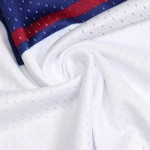 Wholesale Men's American Football Jersey with Short Sleeves Custom Logo Latest Blue & White Stripes Design OEM & ODM Available