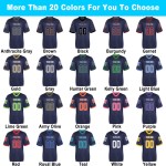 Hot Selling Plus Size Short Sleeved American Football Jerseys Sublimated Team Wear for Adults