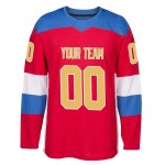 Customizable Hockey Jerseys Personalized Set Team Name Number Logo OEM Service Available 100% Polyester Quick Dry Breathable