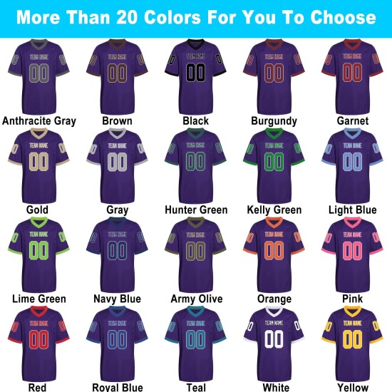 Customized Polyester American Football Jerseys Comfortable High Quality Throwback Shirts With Embroidered Design