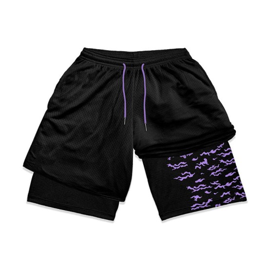 OEM ODM Milk Fiber Inner Layer Sublimated Design Side Seam Pockets Mens Performance Shorts Double Layered Mesh Shorts OEM ODM Milk Fiber Inner Layer Sublimated Design Side Seam Pockets Mens Performance Shorts Double Layered Mesh Shorts