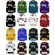 Best-selling KM21 Blank Stitched Ice Hockey Jersey Custom Design Sublimated Uniform 100% Polyester Anti-Bacterial Eco-Friendly