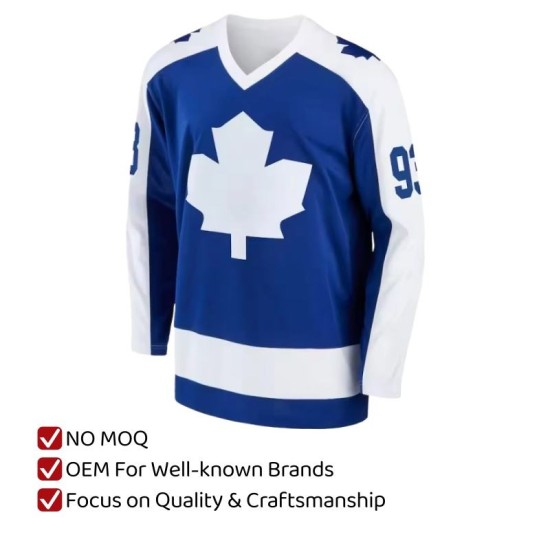 Team Hockey Jersey Customized Embroidery Custom Ice Hockey Uniform Sublimation Ice Hockey Wear Practice Jersey