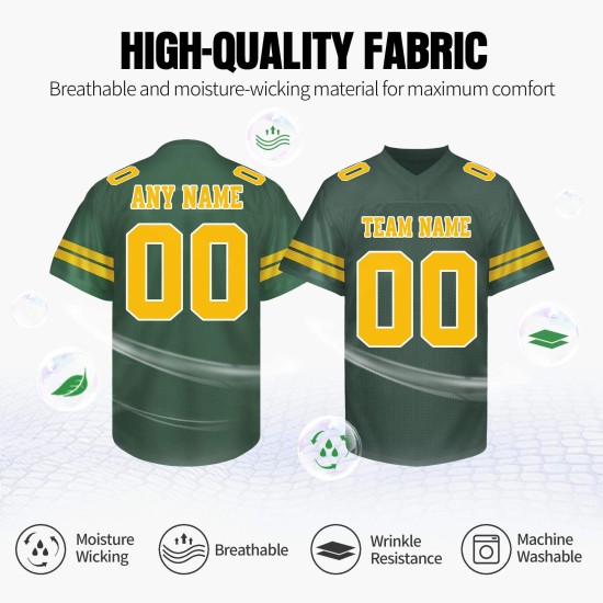 Latest Design Premium Polyester American Football Jerseys Uniforms Wholesale Customized V Neck American Football Jersey