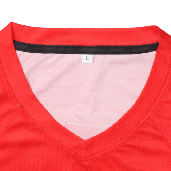 Custom Logo Sublimation Stitched American Football Wear Red Stripes Sports Jerseys with Short Sleeves OEM & ODM Available