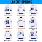 Customizable Hockey Jerseys Personalized Set Team Name Number Logo OEM Service Available 100% Polyester Quick Dry Breathable