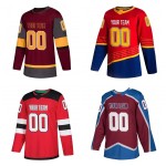 Customizable Hockey Jerseys Personalized Set Team Name Number Logo OEM Service Available 100% Polyester Quick Dry Breathable