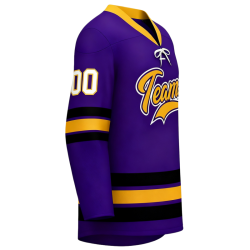 Custom Color Vintage Plus Size V Neck Sportswear Ice Hockey Uniform Sublimation Twill Embroidery Ice Hockey Jersey