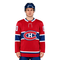 Wholesale OEM & ODM Sublimation Red Men's Ice Hockey Jersey Eco-Friendly Breathable Quick Dry Long Sleeve Uniform for Adults