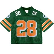 OEM Custom High Quality Polyester Mesh Retro Soccer American Football Jersey Oversized Boxy Shirt Cropped Breathable Short
