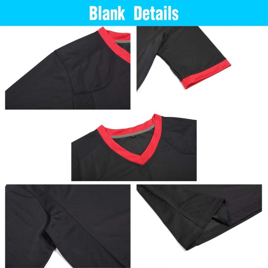 Customized Polyester American Football Jerseys Comfortable High Quality Throwback Shirts With Embroidered Design