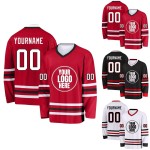Custom Digital Print Hockey Jerseys New Design Wrinkle Resistant Breathable Anti-Bacterial Eco-Friendly Quick Dry Ice Hockey