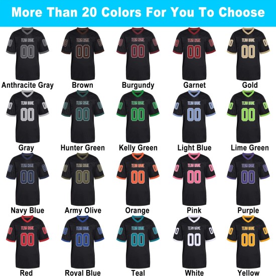 Custom Made Comfortable American Football Jersey Sports Shirt Plus Size Sports Wear for Men and Women for Adults