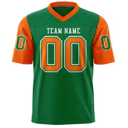 Professional Men's American Football Jersey with Custom Team Name and Number Breathable Short Sleeve Uniform