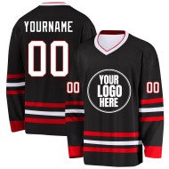Custom Digital Print Hockey Jerseys New Design Wrinkle Resistant Breathable Anti-Bacterial Eco-Friendly Quick Dry Ice Hockey