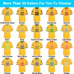 Factory Designed American Football Sports Wear Jersey Breathable with Printed Names and Numbers Plus Size for Adults