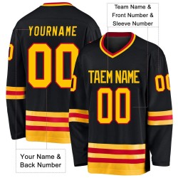 Custom Logo OEM ODM Digital Print Ice Hockey Jersey Embroidered Stitched Hockey Uniform Sports Wear Unisex 100% Polyester