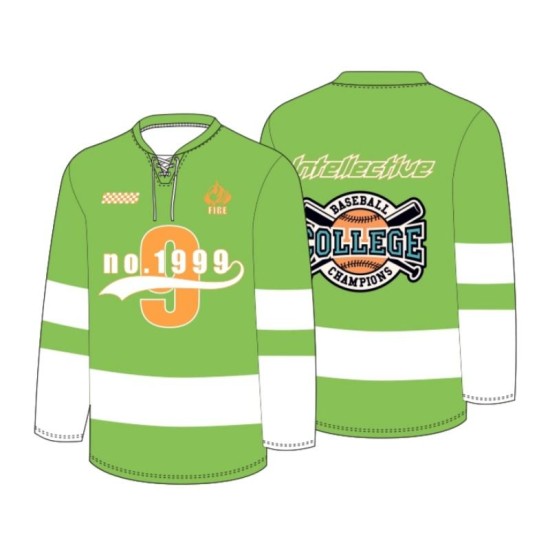 Sublimated Team Unisex Adult Ice Hockey Uniform for Training Oversize Custom Design Jersey 100% Polyester Anti-UV Quick Dry