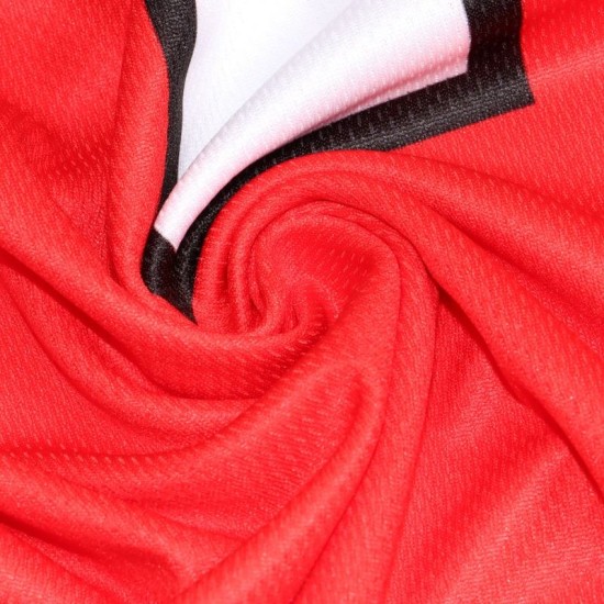 Custom Logo Sublimation Stitched American Football Wear Red Stripes Sports Jerseys with Short Sleeves OEM & ODM Available