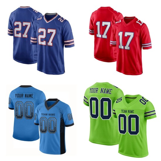 High Quality Men's Plus Size American Football Practice Jerseys Embroidered and Sublimation Stitched for Adults