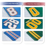 Wholesale Customized Digital Print 100% Polyester Breathable Quick Dry Anti-Bacterial Plus Size Short American Football Jersey