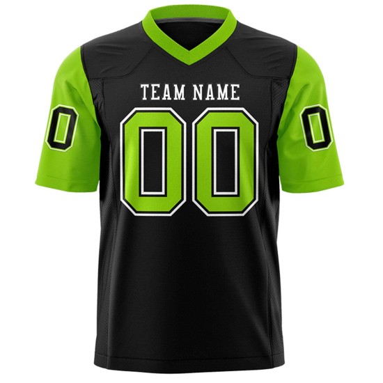 KM21 Custom Color Design Breathable Anti-Bacterial Quick Dry Plus Size Short Sleeve 100% Polyester American Football Jersey Mesh
