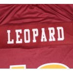 Custom Logo Short Sleeve American Football Jerseys Red Stripes Team Uniforms Plus Size OEM & ODM